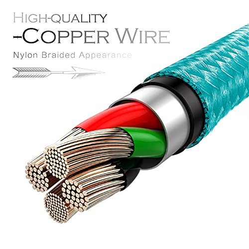 SHUSEL for iPhone Charger Cable Right Angle Lightning Cable 3Pack - size: 3colros 6FT