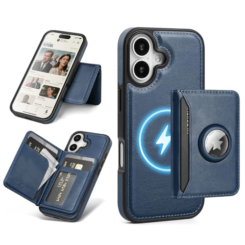 Antsturdy Compatible with MagSafe iPhone 17 Wallet Case,Dark Blue - color: Dark Blue, size: iPhone 17 - 6.3"