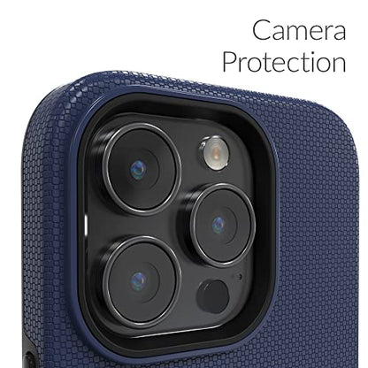 Crave Dual Guard for iPhone 14 Pro, Shockproof Protection Dual Layer Case for Apple iPhone 14 Pro (6.1") - Navy - color: Navy
