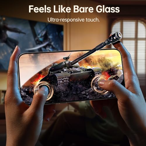 2-Pack for iPhone 16 Pro Privacy Screen Protector Easy to Install,Anti-spy Auto-Dust Removal Military Grade Protection Bubble-Free Full Coverage Case Friendly 9H+ Tempered Glass