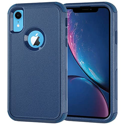 Co-Goldguard Case for iPhone XR, [3-Layer][Shockproof] [Dropproof] for iPhone XR Phone Case, Heavy Duty Protection Case for iPhone XR, 6.1 inch (Seablue) - color: SeaBlue