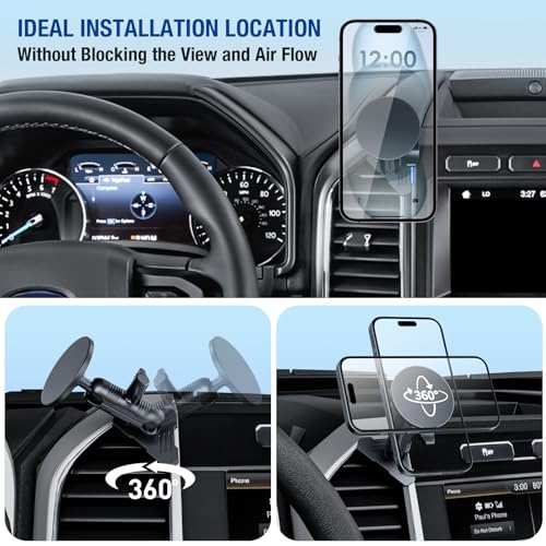 Surfcabin CNC Magnetic Vent Phone Holder for 2015-2020 Ford F150
