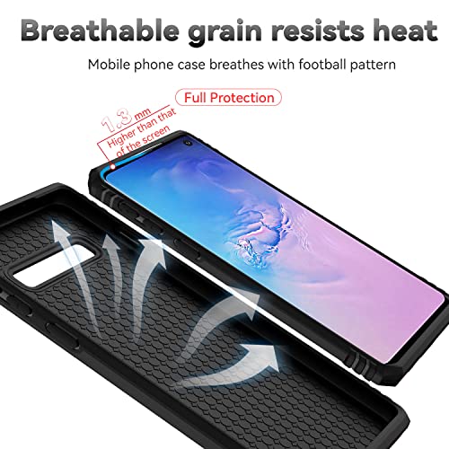 for Samsung Galaxy S10 Plus Case with Camera Lens Cover HD Screen Protector, Military-Grade Drop Tested Magnetic Ring Holder Kickstand Protective Phone Case for Samsung Galaxy S10+ Plus (Black) - color: Black with camera cover Military-Grade 2nd gen