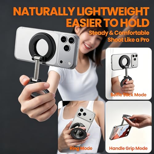 Dual-Sided Magnetic 360° Rotation Phone Holder Mount for Car, Gym, Desk