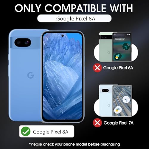 3 Pack Screen Protector for Google Pixel 8A 5G 6.1", HD Ultra-Thin Full Coverage Soft TPU Hydrogel Film Google Pixel 8A - Fingerprint ID Compatible, Self-Healing, Touch Sensitive - size: Google Pixel 8A