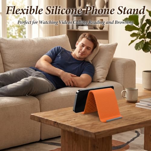 Flexible Silicone Phone Stand Foldable Adjustable Desk Holder for Travel