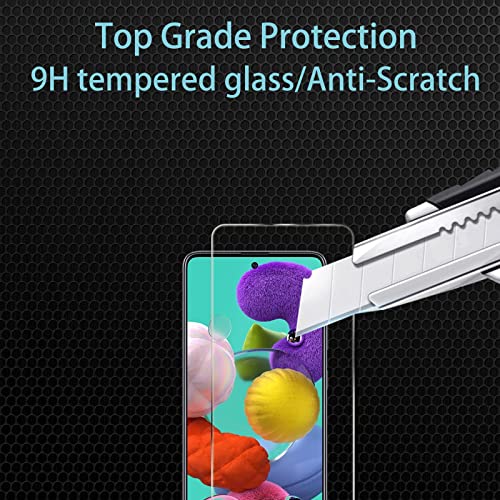 3+2 Pack Screen Protector for Samsung Galaxy A51 4G/5G - size: Galaxy A51 3+2 Pack