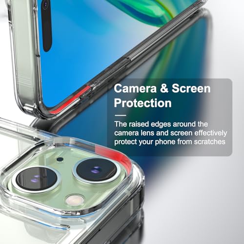 for iPhone 15 Clear Bumper Frame No-Back Case, Slim Fit Ultra-Light Anti-Yellowing Transparent Protection Bezel Phone Cover Case 6.1" 2023 - color: Clear, size: iPhone 15