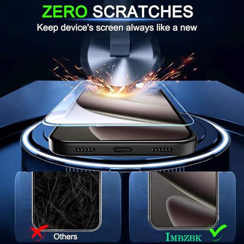 IMBZBK 3 Pack Screen Protector for Google Pixel 10 Pro, Tempered Glass - color: 10 Pro-Transparent