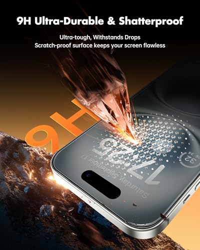 UNBREAKcable Privacy Screen Protector for iPhone 16 Plus, 2-Pack - size: iPhone 16 Plus
