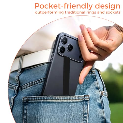 Elastic Silicone Phone Grip Straps, Non-Slip Holders for iPhone and Android