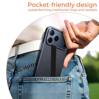 Elastic Silicone Phone Grip Straps, Non-Slip Holders for iPhone and Android