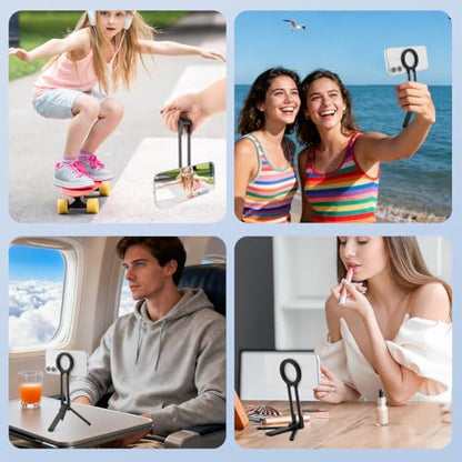 Foldable Magnetic Phone Tripod for Smartphone, Aluminum Alloy