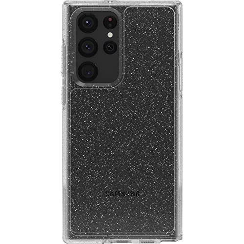 OtterBox Galaxy S22 Ultra Symmetry Series Case - Stardust (Silver Flake), Ultra-Sleek, Wireless Charging Compatible, Raised Edges Protect Camera & Screen - color: Stardust