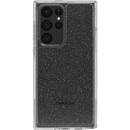 OtterBox Galaxy S22 Ultra Symmetry Series Case - Stardust (Silver Flake), Ultra-Sleek, Wireless Charging Compatible, Raised Edges Protect Camera & Screen - color: Stardust