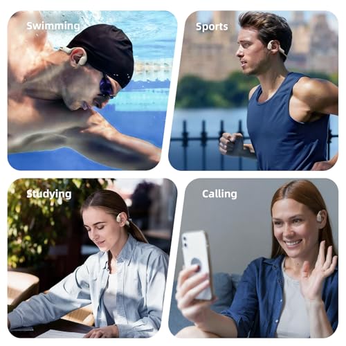 LYPERTEK SoundFree S30 Bone Conduction Headphones, Swimming Headphones - color: SOUNDFREE S30-Beige
