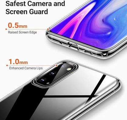 Case for TCL 50 LE Phone Case TPU Soft Silicone Cover, Shockproof Silicone Phone Case with Microfiber Lining（Clear）