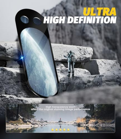 Orzero (5 Pack Camera Lens Protector for Google Pixel 9 Pro, Protector de Cámera Tempered Glass 9H Precise Camera Cutouts Anti-Scratch Does Not Affect Night Shots and Flash - size: Google Pixel 9 Pro