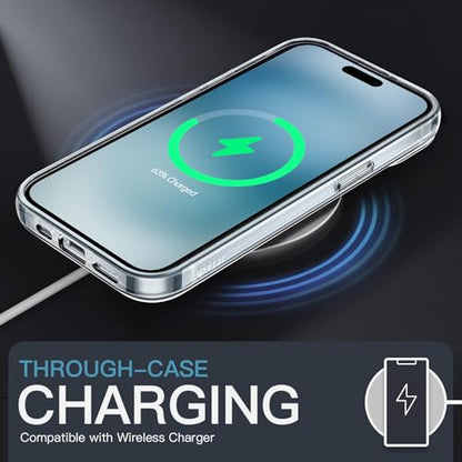 JETech Matte Case for iPhone 15, Frosted Clear | Scratch-Resistant, Anti-Fingerprint, Frosted Back, Shockproof Phone Bumper Cover - color: Frosted Clear, size: iPhone 15