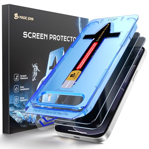 MAGIC JOHN Privacy for iPhone 17e Screen Protector Tempered Glass Anti-peek - color: privacy