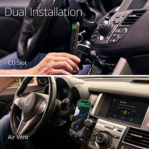 iOttie Auto Sense Qi Wireless Car Charger – Automatic Clamping Wireless Charging CD Slot & Air Vent Phone Mount Combo for iPhone, Samsung Galaxy, Google Pixel, Huawei, LG, and Other Smartphones - style: Air Vent + CD Slot