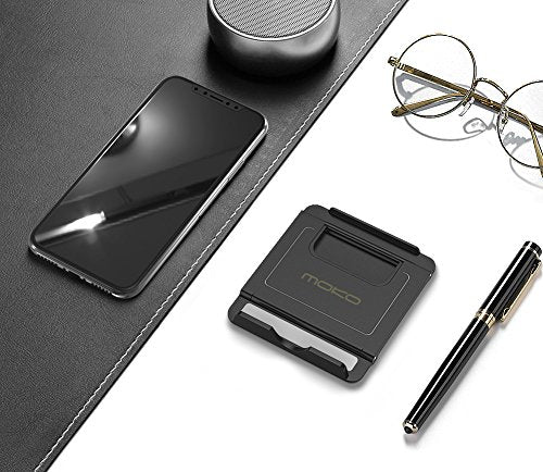 Moko 2 Pack Cell Phone Stand for Desk, Tablet Stand for 4"-11" Devices - color: Black+Black