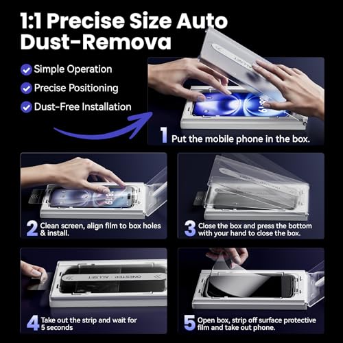 3 Pack Tempered Glass Screen Protector for iPhone 16 Pro Max 6.9 Inch, 9H Hardness HD Original Touch Sensitivity with Auto Alignment kit, Bubble Free, Case Friendly - color: 16 Pro max-HD