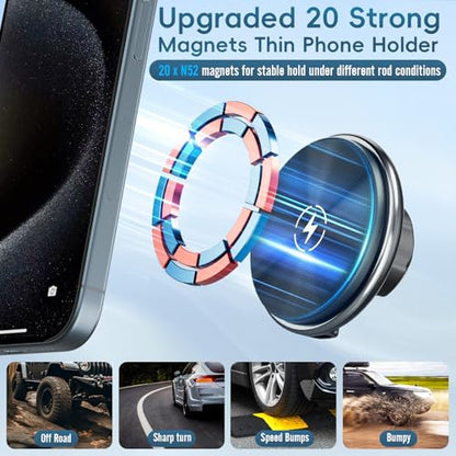 Wireless Charging Vent Magnetic Vent Phone Mount for 2021-2026 Ford F-150 - size: Magnetic Charging