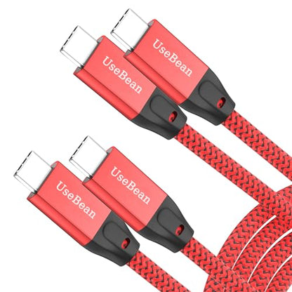 USB C to USB C Cable 100W 3.3FT 2Pack, 4K Video USB C 3.2 Gen 2 Data Cable - color: Red, size: 3.3FT(2PACK)