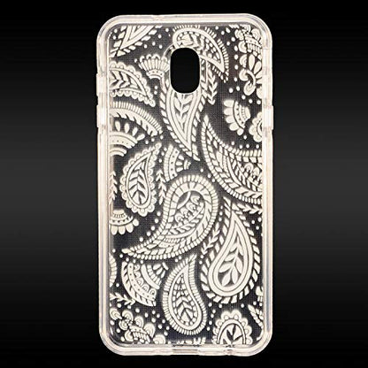Z-GEN - Compatible with Samsung Galaxy J7 2018, J7 Refine, J7 Star, J7 Crown, J7 Aura, J7 Top, J7 V J7V - Slim Image TPU Hybrid Clear Phone Case - AC2 Blue Totem - color: AC2 - Blue Totem