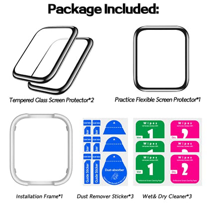geekboy 2 Pack Glass Screen Protector for Apple Watch Series 6/SE/5/4, 40mm - size: 40 mm