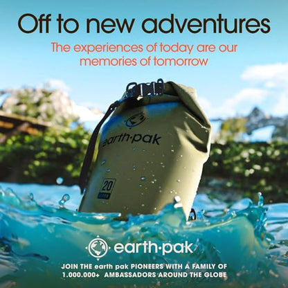 Earth Pak Waterproof Dry Bag - Roll Top Waterproof Backpack Sack Keeps Gear Dry for Kayak with Waterproof Phone Case - color: Yellow, size: 10L