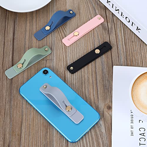 Cobee Phone Loop Finger Holder, 5pcs Cellphone Straps Universal Kickstand - color: Black, Blue, Pink, Green, Grey