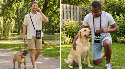 Tainada Neoprene Neck Phone Sleeve Pouch w/Crossbody Strap (Dog Father) - color: Dog Father