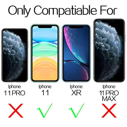 Mkeke Screen Protector for iPhone 11/XR, 3 Pack Tempered Glass | [9H Hardness] [Easy Installation Frame] [Sensitive Touch] [HD Clear] for 6.1 inch - size: iPhone 11/XR 6.1 Inch