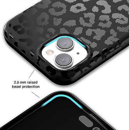 VELVET CAVIAR Black Leopard Cheetah Print Phone Case for iPhone 15 - Compatible with MagSafe - 10ft Drop Tested - color: Black Leopard, size: 15