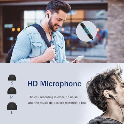 USB C Headphones for Samsung Galaxy S26 S25 S24 Ultra iPhone 17 16 Pro Max - color: Black