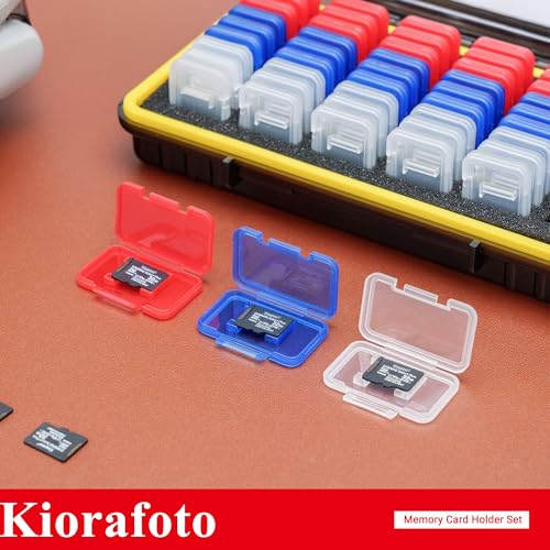 Dual Protect Micro SD Card Case with 54 PCS Clear Memory Card Holders - color: for 54 Micro SD（With Box）