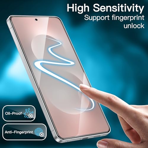 JETech Screen Protector for Samsung Galaxy S25 Edge, 3-Pack | HD Clear, Fingerprint ID Compatible, Anti-Scratch Glass - size: Galaxy S25 Edge