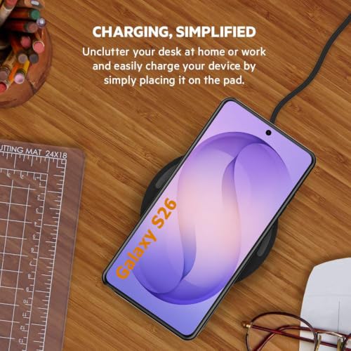 Battery Case for Galaxy S26,10000mAh Portable Protective Smart Wireless Charging Case Support Carplay Compatible with Galaxy S26 (6.3 inches) Rechargeable Extended Battery Charger Case (Black) - size: Galaxy S26