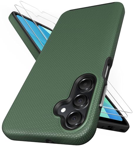 SSLOTSCASE for Samsung Galaxy A16 Phone Case with Screen Protector, Green | Military Grade Drop Protection, Slim Lightweight Full-Body Rugged Protective Phone Case Cover for Samsung Galaxy A16 - color: Green, size: A16