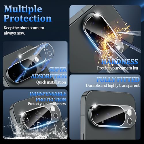 3 Pack Tempered Glass Camera Lens Protector for Google Pixel 10 Pro XL - size: Google Pixel 10 Pro XL