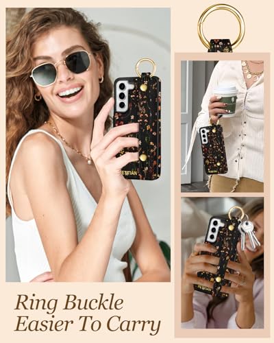 Petitian for Samsung Galaxy S22 Wallet Case, Growing Flower - color: Grow Flower, size: Samsung Galaxy S22