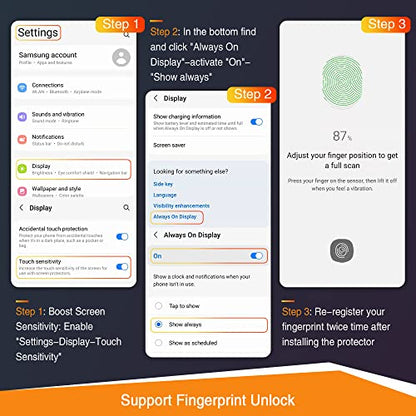 FANGTIAN 3-Pack for Samsung Galaxy S22 Plus/S22+Plus Screen Protector Glass - size: S22 Plus-6.6 Inch