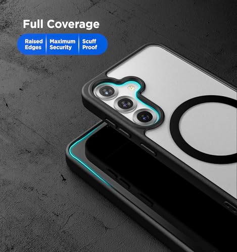 Encased SlimShield for Samsung Galaxy S25 Case with Belt Clip (Compatible with MagSafe Qi2) Slim Magnetic Holster Case (Clear) - color: Clear, size: S25