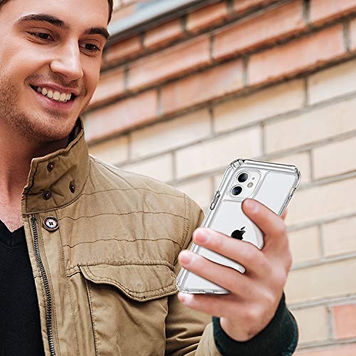 DEERLAMN Clear Case for iPhone 11 6.1-Inch, Military Grade Drop Protection Anti-Scratch Transparent Ultra Slim Non-Yellowing Shockproof Protective Phone Cover - size: iPhone 11 6.1-Inch