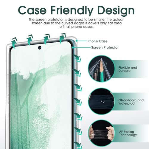 3 Pack for Samsung Galaxy S22 Screen Protector Flexible Soft - size: Samsung Galaxy S22