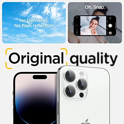 Spigen Camera Lens Protector for iPhone 15 Pro Max,15 Pro,14 Pro Max,14 Pro - color: Silver - iPhone 15 series
