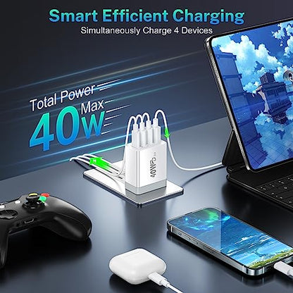 USB C Charger Block 40W Type C Fast Charging Blocks