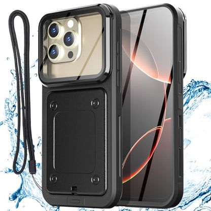 AICase Waterproof Phone Case,Universal Self-Check Function Underwater Pouch Dry Bag Beach Floating Shower Snorkeling for 16promax/16plus/15promax/15plus/14promax/14plus/13promax/12promax for 6.9" - size: iphone 6.9"